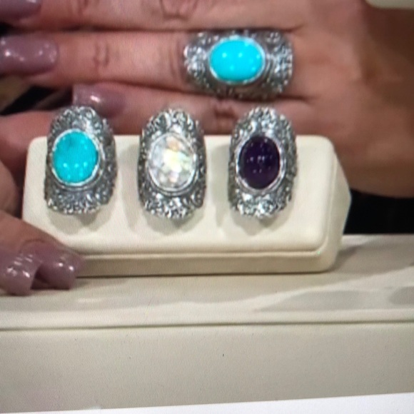 Or Paz Jewelry - Sterling Silver 925 Or Paz Roman Glass ring